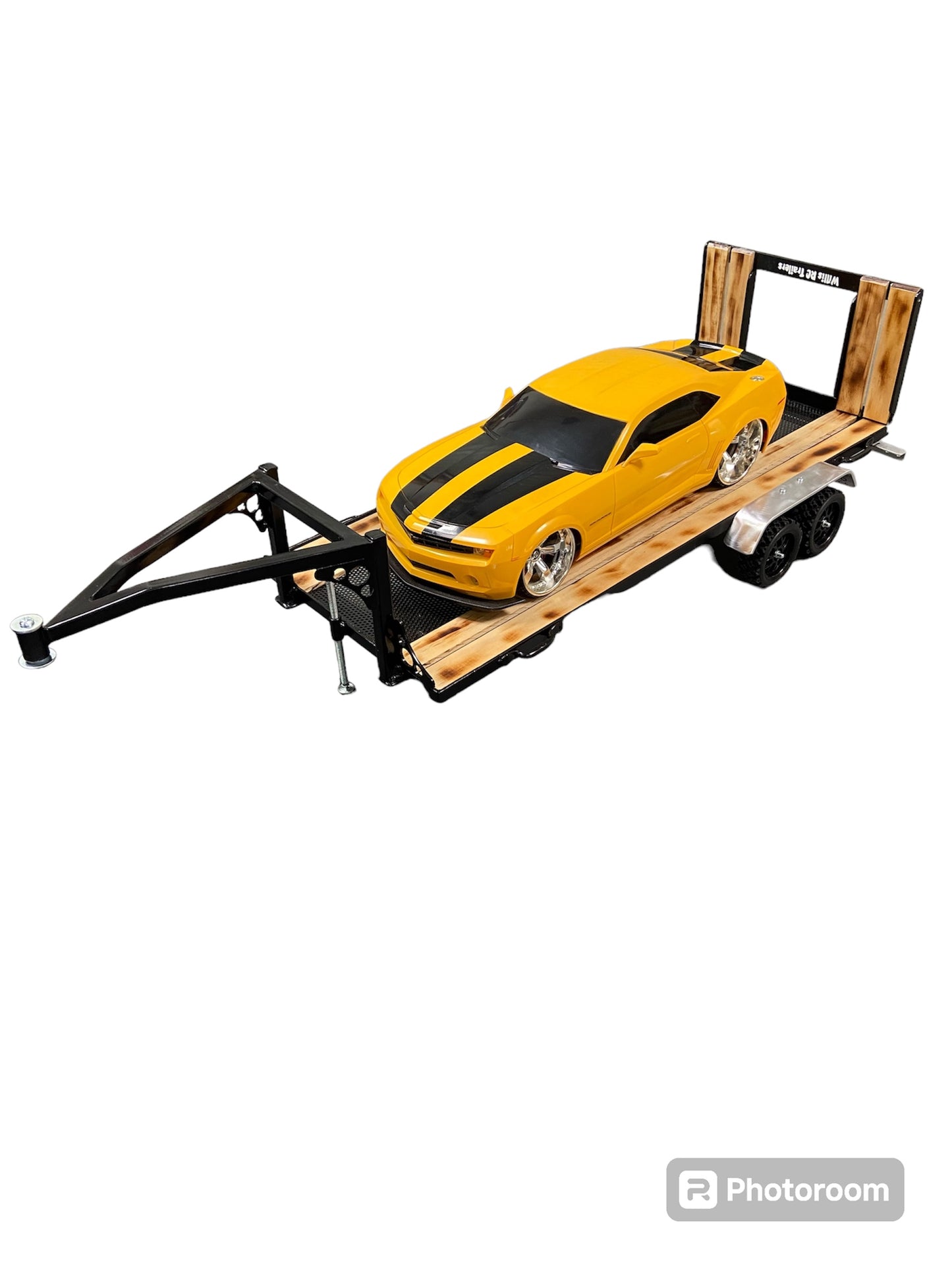 Single car gooseneck w/6"hinged ramp tailgate